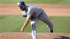 ▲柯蕭（Clayton Kershaw）對國民6局9K失2分，本季第15場『優質先發』。（圖／美聯社）