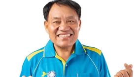 韓國瑜拍片挺賄選候選人（圖／翻攝自戴文柱臉書）