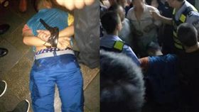 逗孩,搶孩,人口販,誤會,ICU,惡整,保全,群毆,四川,大陸, 圖／翻攝自微博　