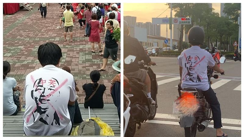 他騎車被偷拍罷韓T爆紅　網：哪裡買