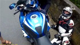 台中,新社區,天冷路,重機,盲彎（圖／翻攝爆料公社）