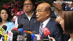 行政院長蘇貞昌受訪。（圖／記者盧素梅攝）