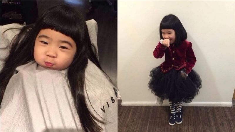 曹格女兒近照曝光　肉嘟圓臉全消失
