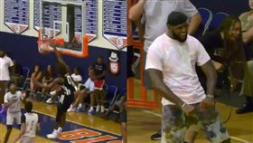 NBA／詹皇瘋了！皇子霸氣飛身爆扣
NBA,LeBron James,兒子,Sierra Canyon,Bronny James Jr.
翻攝自推特