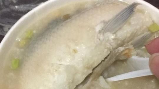 老闆魚肚粥放整片魚肚　南部人：正常