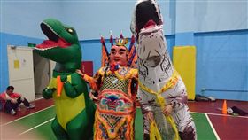 大安分局辦體能常訓！波麗士熱情參與　電音三太子大秀舞技