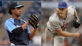 ▲洋基可能送出農場頭號新秀賈西亞（Deivi Garcia）和大都會交易『雷神』辛德加（Noah Syndergaard）。（圖／翻攝自推特、美聯社）