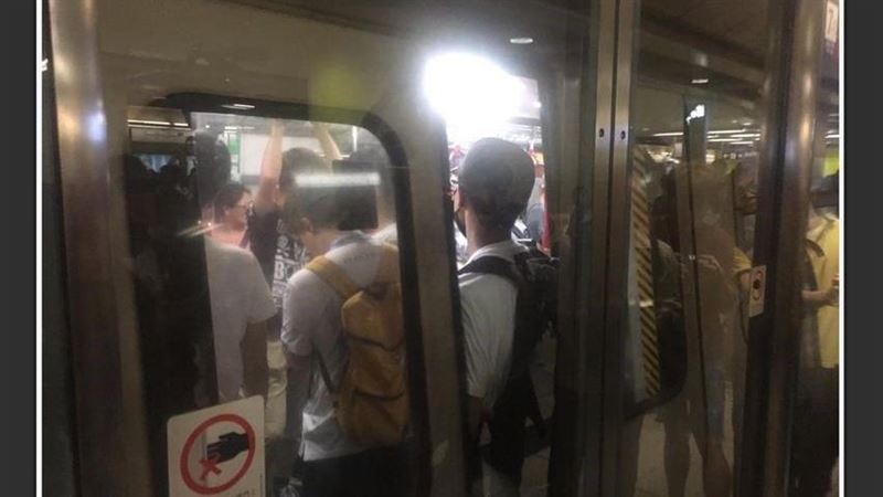 反送中癱瘓港鐵　九龍線港島線相受阻