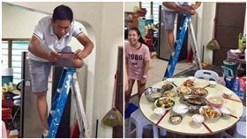 手機食先，食物遺照，爸爸，伸縮梯／爆笑公社