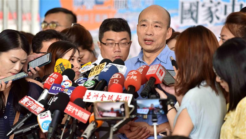柯批帶職參選　韓避談：祝福他組黨