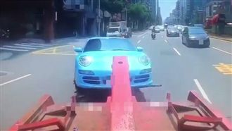 保時捷5秒墜毀！拖吊司機哀嚎狂慘叫