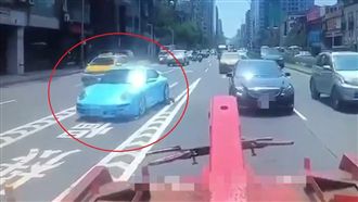 保時捷拖吊墜毀維修費曝　司機：靠x