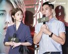 電影《緝魔》記者會，主演邵雨薇、莊凱勛。（圖／記者林士傑攝影）