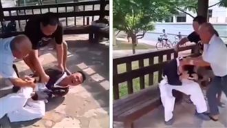 吃屎哥又找人單挑　遭2公園阿伯痛扁