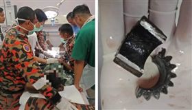 男拿腳踏車齒輪「套鳥」　秒腫脹卡死（圖／翻攝自Community Rakyat Kelantan臉書）