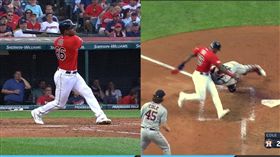 ▲普伊格（Yasiel Puig）轉隊首戰敲二壘安打。（圖／翻攝自MLB官網）