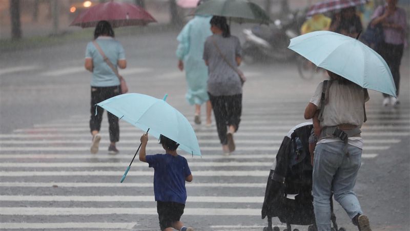 午後對流旺盛　15縣市注意瞬間大雨
