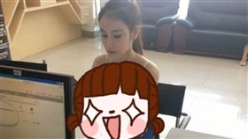 借錢,正妹,穿著,禮服,事業線,裝逼,誠意,地下錢莊,借貸,微博 圖／翻攝自微博