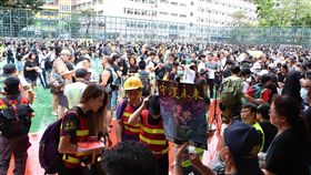 香港,反送中,旺角,警民,示威