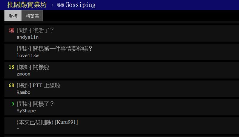 重生了 Ptt停機14小時復活鄉民高喊 世界恢復運轉 Vidol Tv 追劇線上看