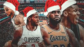 耶誕大戰組合。（圖／翻攝自ClutchPoints推特）