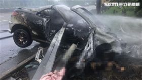 老師,敞篷車,焦屍,台南,翻攝畫面