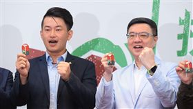 民進黨主席卓榮泰、台灣基進發言人陳柏惟（圖／民進黨提供）