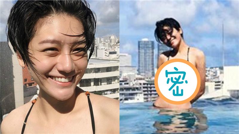 泳池大解放！小蠻比基尼辣曬酥胸蠻腰