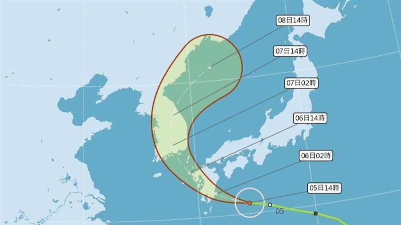 輕颱范斯高逼近日本九州　可能登陸
