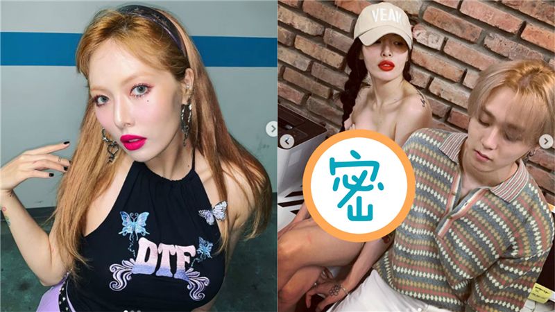 泫雅裸色低胸裝　渾圓雪乳全被看光