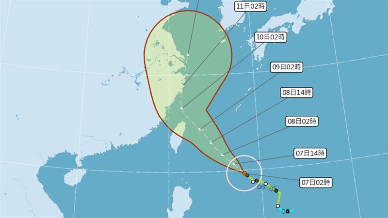 利奇馬最快今海警　暴風圈恐壟罩南部