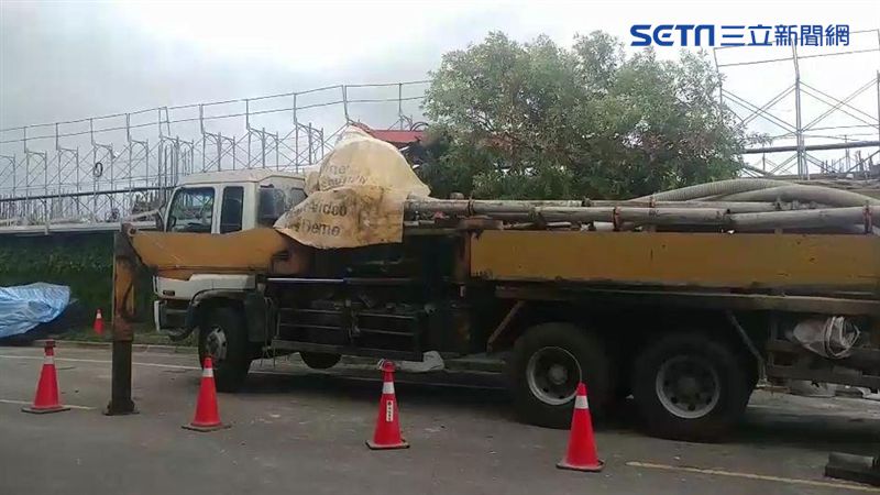 幫浦車灌漿突斷管！墜砸新婚工人亡
