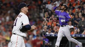 ▲葛蘭基（Zack Greinke）太空人首戰6局挨轟失5分。（圖／美聯社）