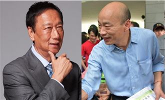 韓國瑜南投造勢　郭粉開戰車緊跟嗆聲