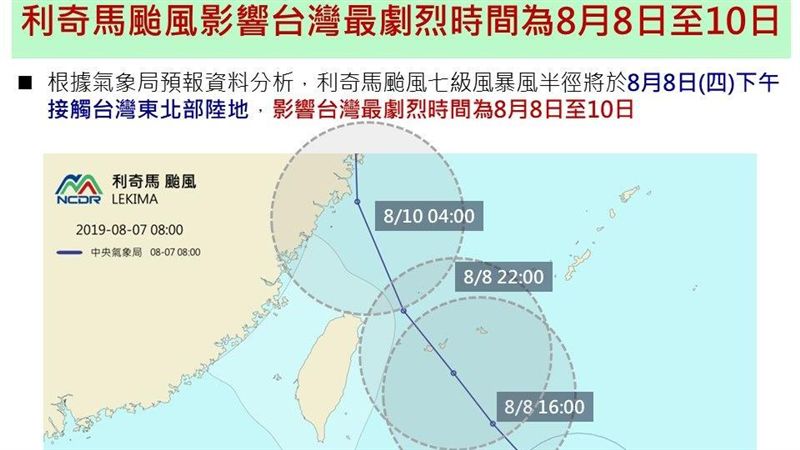 利奇馬來襲！一張圖掌握風雨致災縣市