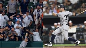 ▲塔克曼（Mike Tauchman）敲全壘打、沒收對手全壘打。（圖／翻攝自MLB官網／美聯社）