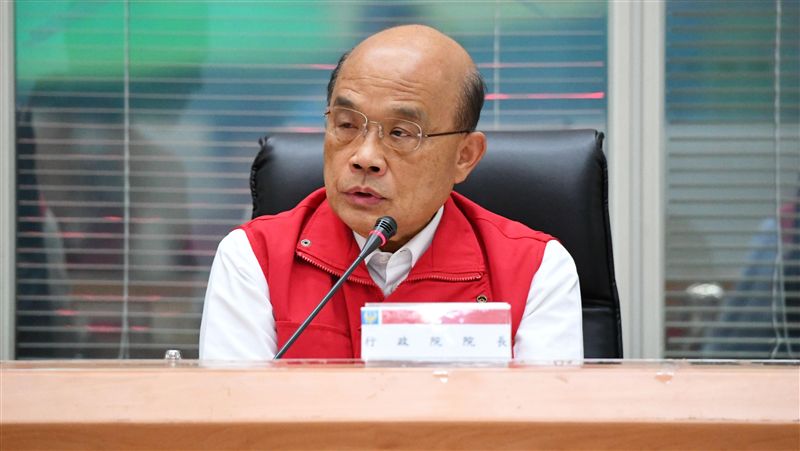 宜蘭強震　蘇揆赴災變中心了解災情