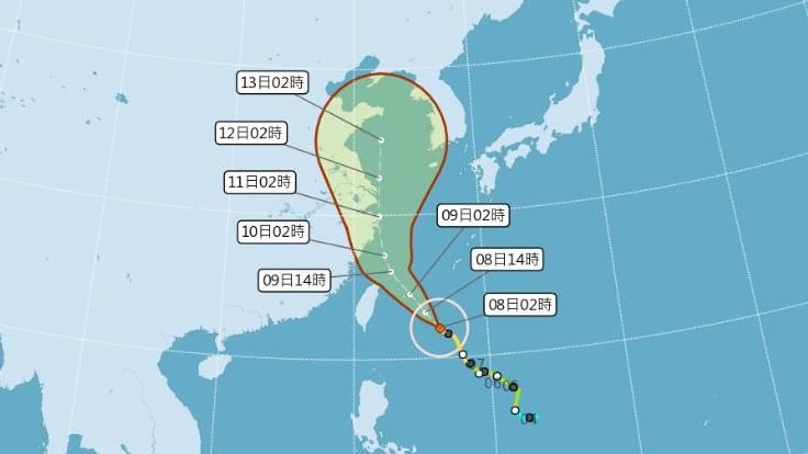 利奇馬「強度最強」逼近！暴風圈擴大