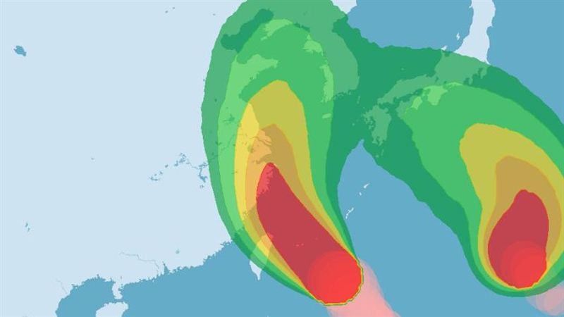 豪雨特報！利奇馬增強　今晚風雨最大