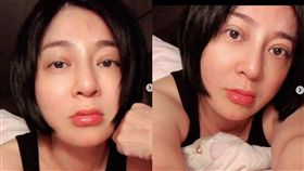 藝人王彩樺也在地震中被搖醒，不過醒來之後的她似乎嚇得不敢再睡　IG