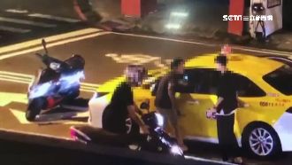 不滿被叭！運匠遭酒醉騎士爆打