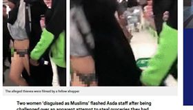 英國,穆斯林,罩袍,下體,偷竊。(圖/翻攝自metro)