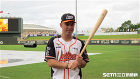 ▲統一獅新人林安可隨隊到花蓮。（圖／記者蕭保祥攝影）