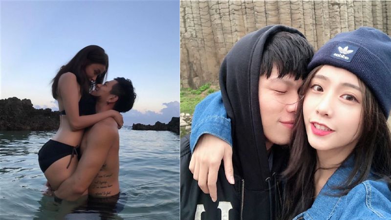 新片外流？　閃亮亮低胸睡衣騎男友