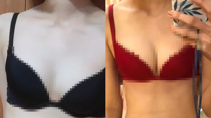 神級布拉甲！試穿擠出溝　貧乳妹哭了