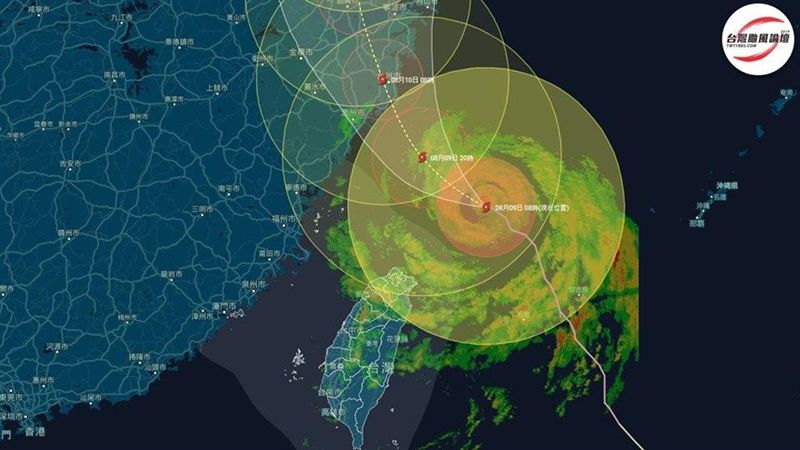 爽賺颱風假？看利奇馬中午前、後影響