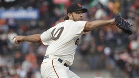 ▲邦加納（Madison Bumgarner）7局僅挨1安。（圖／美聯社）