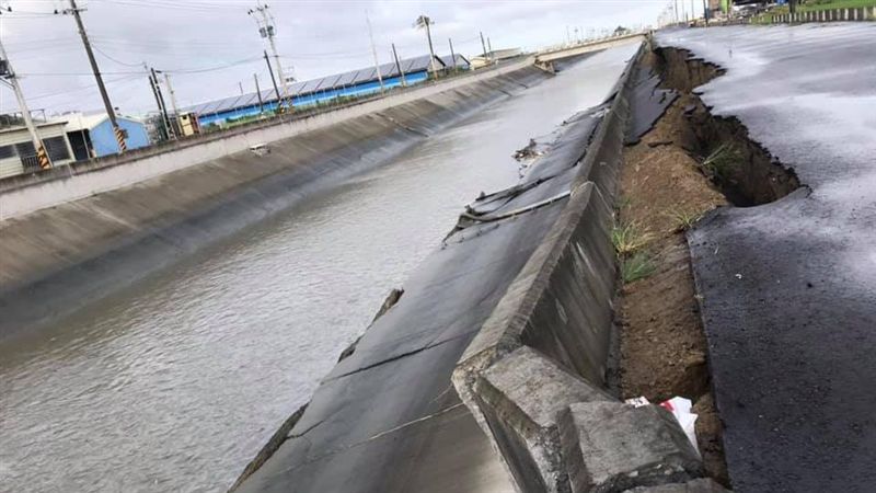 颱風大雨還沒來…嘉義防汛道路傳崩塌