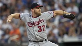 ▲史特拉斯堡（Stephen Strasburg）投出第1622K，成為國民隊史第1人。（圖／美聯社）