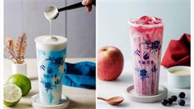 ▲青花瓷風格手搖飲（圖／青釉茶事提供）
